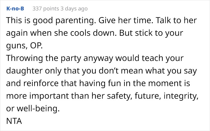 Father Cancels Daughter’s Sweet 16 After She Doesn’t Stick To Her Promises, Family Drama Ensues Father Cancels Daughter’s Sweet 16 After She Doesn’t Stick To Her Promises, Family Drama Ensues