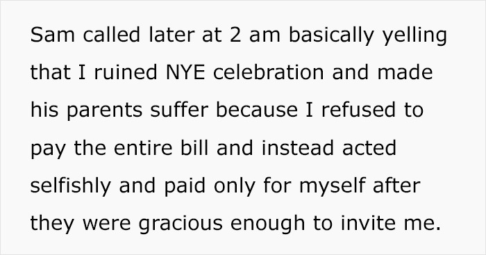 Toxic Family Invites Son’s SO To A Fancy Dinner Just So She Can Pay For Everyone Toxic Family Invites Son’s SO To A Fancy Dinner Just So She Can Pay For Everyone
