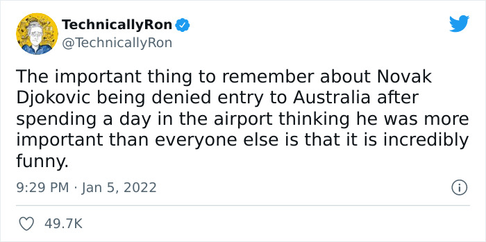 30 Memes And Hilarious Reactions To Novak Djokovic Possibly Getting Deported From Australia After Arriving There Unvaccinated 30 Memes And Hilarious Reactions To Novak Djokovic Possibly Getting Deported From Australia After Arriving There Unvaccinated