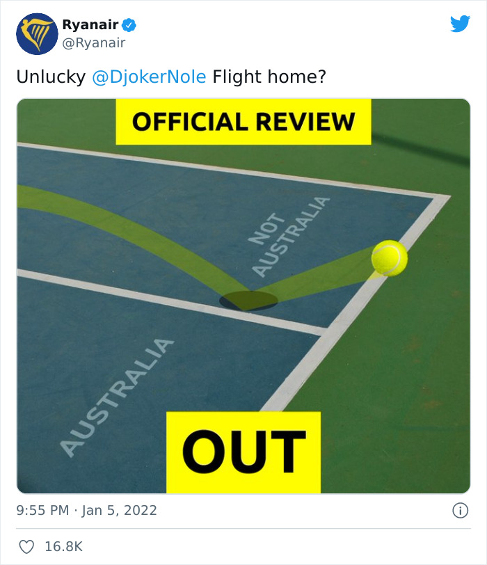 30 Memes And Hilarious Reactions To Novak Djokovic Possibly Getting Deported From Australia After Arriving There Unvaccinated 30 Memes And Hilarious Reactions To Novak Djokovic Possibly Getting Deported From Australia After Arriving There Unvaccinated