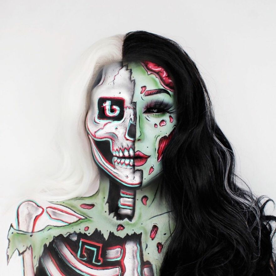 SFX Artist Brings Makeup To A Whole New Level By Turning Herself Into Any Character, Thing Or Element (30 Pics)