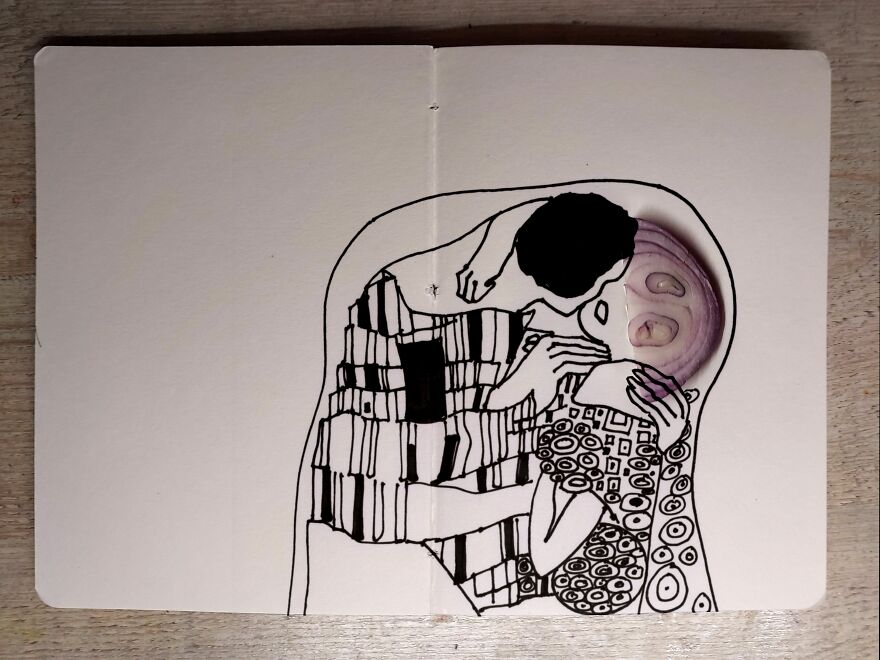 I Recreated A Brief History Of Art Using A Piece Of Onion (13 Pics) I Recreated A Brief History Of Art Using A Piece Of Onion (13 Pics)