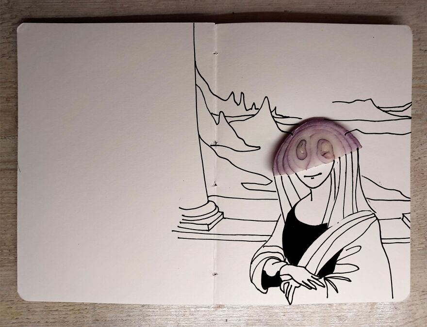 I Recreated A Brief History Of Art Using A Piece Of Onion (13 Pics) I Recreated A Brief History Of Art Using A Piece Of Onion (13 Pics)