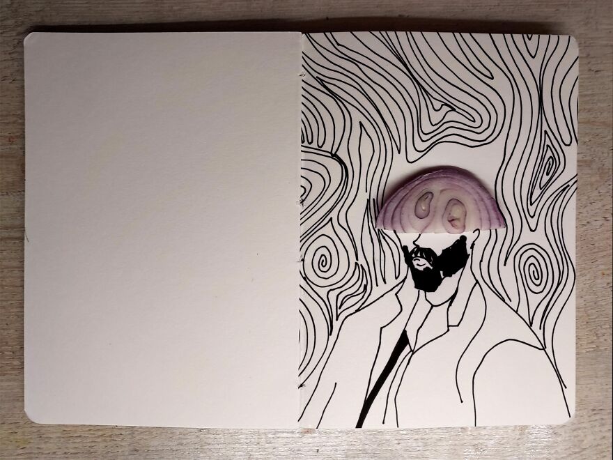 I Recreated A Brief History Of Art Using A Piece Of Onion (13 Pics) I Recreated A Brief History Of Art Using A Piece Of Onion (13 Pics)