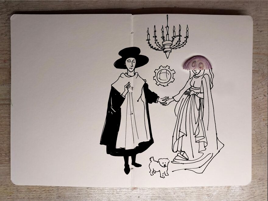 I Recreated A Brief History Of Art Using A Piece Of Onion (13 Pics) I Recreated A Brief History Of Art Using A Piece Of Onion (13 Pics)