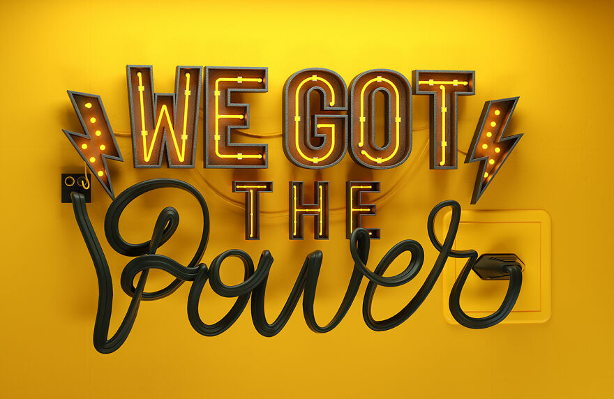 I Create Beautiful 3D Lettering Compositions From Everyday Things (15 Pics) I Create Beautiful 3D Lettering Compositions From Everyday Things (15 Pics)