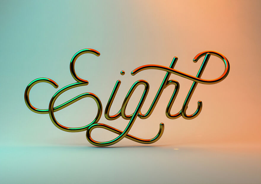 I Create Beautiful 3D Lettering Compositions From Everyday Things (15 Pics) I Create Beautiful 3D Lettering Compositions From Everyday Things (15 Pics)