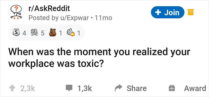 People Reveal When The Scales Dropped From Their Eyes And They Realized How Toxic Their Jobs Were (30 Stories) People Reveal When The Scales Dropped From Their Eyes And They Realized How Toxic Their Jobs Were (30 Stories)
