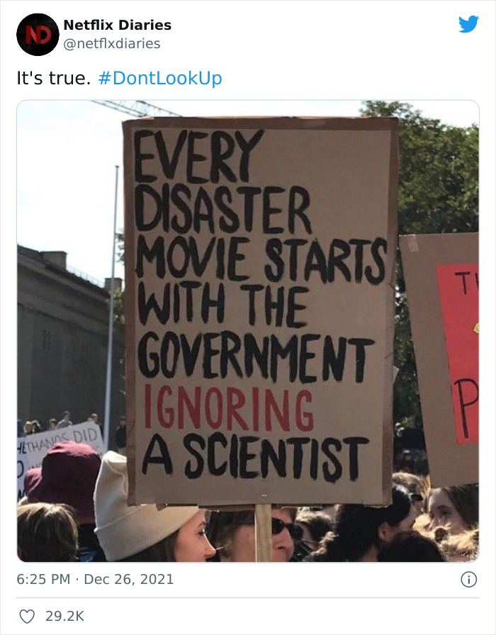 People Are Amused By These 30 Spot-On Reactions To Netflix’ New Film “Don’t Look Up” People Are Amused By These 30 Spot-On Reactions To Netflix’ New Film “Don’t Look Up”