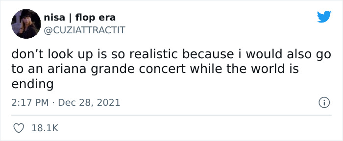 People Are Amused By These 30 Spot-On Reactions To Netflix’ New Film “Don’t Look Up” People Are Amused By These 30 Spot-On Reactions To Netflix’ New Film “Don’t Look Up”