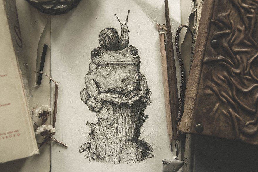 To Practice My Drawing Skills, I Drew These 19 Stylized Animals In My Sketchbook To Practice My Drawing Skills, I Drew These 19 Stylized Animals In My Sketchbook