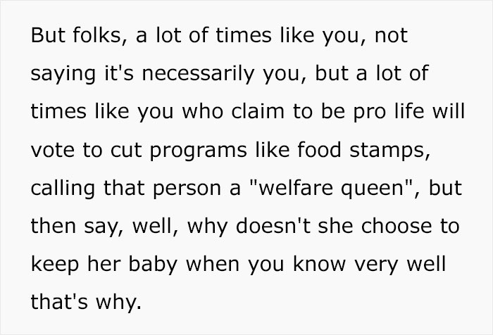 Woman Verbally Destroys Anti-Choice Heckler At Abortion Clinic Who Fails To Argue Why She’s Against Social Safety Nets For Born People Woman Verbally Destroys Anti-Choice Heckler At Abortion Clinic Who Fails To Argue Why She’s Against Social Safety Nets For Born People