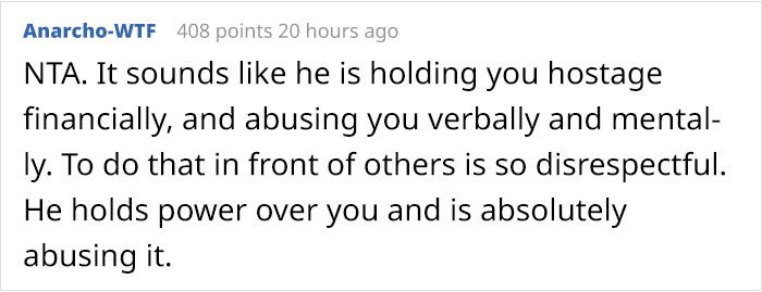Husband Lashed Out At His Wife In Front Of His Family For Buying The Cheapest Thing On His Wishlist, Said She Ruined Christmas Husband Lashed Out At His Wife In Front Of His Family For Buying The Cheapest Thing On His Wishlist, Said She Ruined Christmas