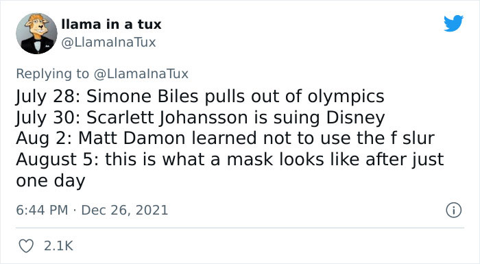 Twitter User Recaps 2021, Reminds Us Just How Crazy This Year Was Twitter User Recaps 2021, Reminds Us Just How Crazy This Year Was