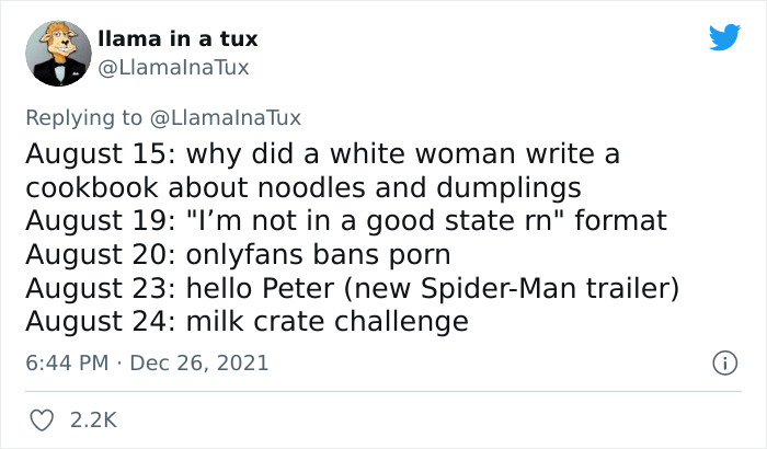 Twitter User Recaps 2021, Reminds Us Just How Crazy This Year Was Twitter User Recaps 2021, Reminds Us Just How Crazy This Year Was