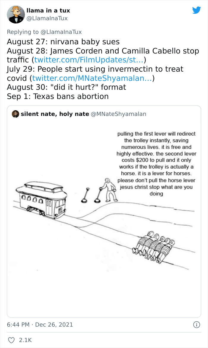 Twitter User Recaps 2021, Reminds Us Just How Crazy This Year Was Twitter User Recaps 2021, Reminds Us Just How Crazy This Year Was