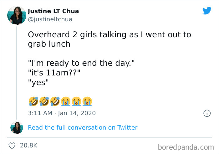 35 Times People Overheard Conversations That Were Too Good To Keep Private, So They Shared Them On Twitter 35 Times People Overheard Conversations That Were Too Good To Keep Private, So They Shared Them On Twitter