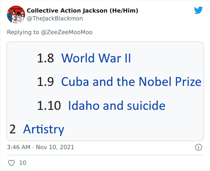 People Are Amused By These 15 Screenshots Of Wikipedia Tables Of Contents That Come Without Context Shared On Twitter People Are Amused By These 15 Screenshots Of Wikipedia Tables Of Contents That Come Without Context Shared On Twitter