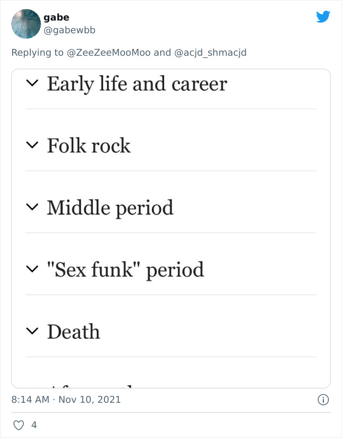 People Are Amused By These 15 Screenshots Of Wikipedia Tables Of Contents That Come Without Context Shared On Twitter People Are Amused By These 15 Screenshots Of Wikipedia Tables Of Contents That Come Without Context Shared On Twitter