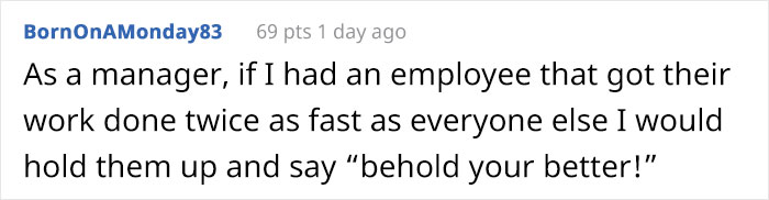 Person Works “Too Efficiently,” Gets In Trouble For “Time Theft” Person Works “Too Efficiently,” Gets In Trouble For “Time Theft”
