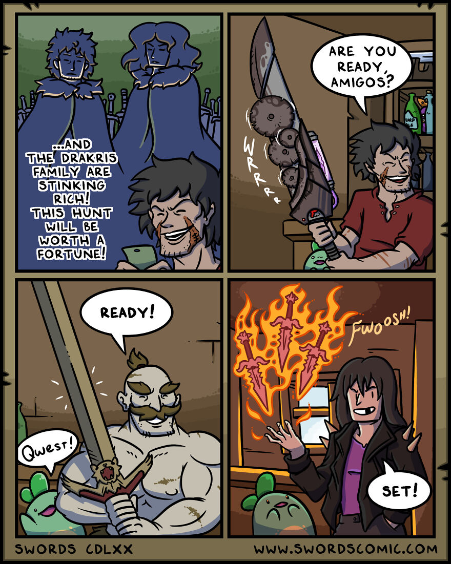 I Make Comics About A Fantasy World Where Everyone And Everything’s Weapon Of Choice Is A Sword (23 Pics) I Make Comics About A Fantasy World Where Everyone And Everything’s Weapon Of Choice Is A Sword (23 Pics)