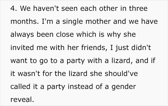 “Am I Wrong For Not Attending My Daughter’s Gender Reveal For Her Lizard?” “Am I Wrong For Not Attending My Daughter’s Gender Reveal For Her Lizard?”