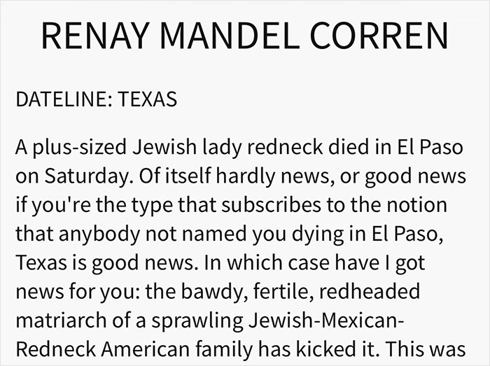 People Are Cracking Up Over This Hilariously Savage Obituary Gay Son Wrote For His Mother People Are Cracking Up Over This Hilariously Savage Obituary Gay Son Wrote For His Mother