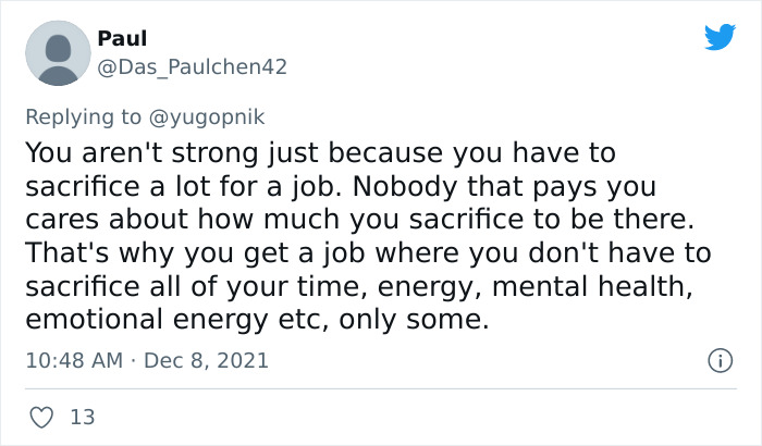 Viral Tweet Sparks Debate On Why This Generation Isn’t Soft Or Weak For Quitting Toxic Jobs As Older People Like To Criticize Them Viral Tweet Sparks Debate On Why This Generation Isn’t Soft Or Weak For Quitting Toxic Jobs As Older People Like To Criticize Them