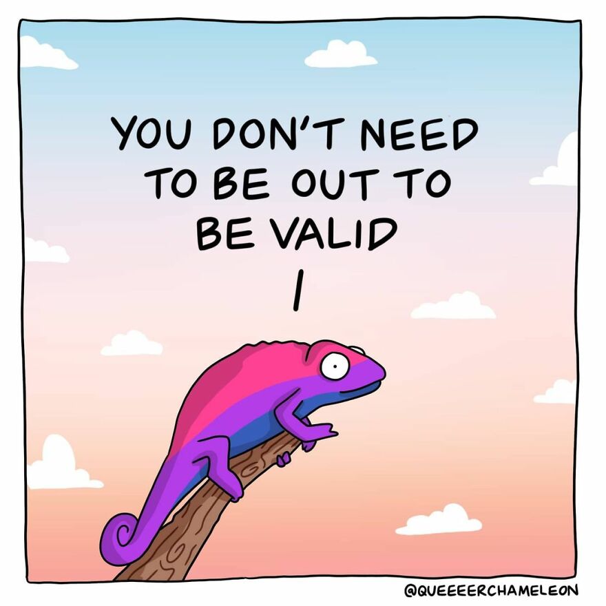 Artist Creates Queer Chameleon Comics Where The Characters Talk About Their Sexualities And Identities (26 Pics)