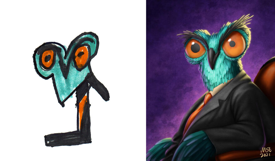 I Created An Account Where Professional Artists Recreate Children’s Monster Drawings Each Week (35 New Pics) I Created An Account Where Professional Artists Recreate Children’s Monster Drawings Each Week (35 New Pics)