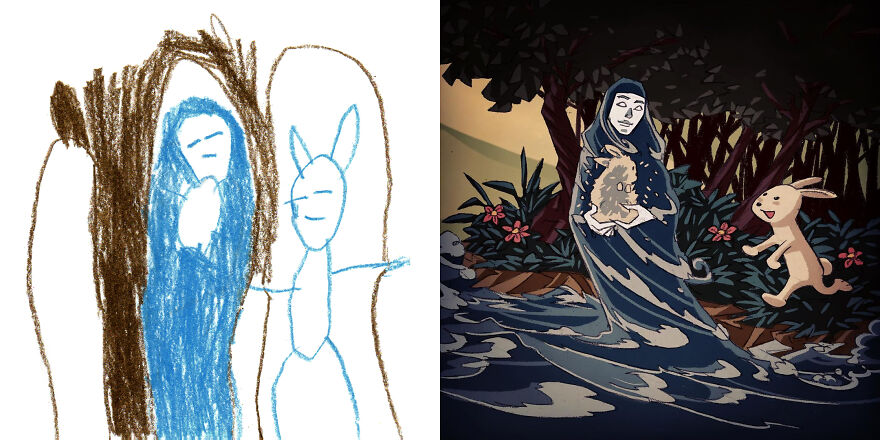 I Created An Account Where Professional Artists Recreate Children’s Monster Drawings Each Week (35 New Pics) I Created An Account Where Professional Artists Recreate Children’s Monster Drawings Each Week (35 New Pics)