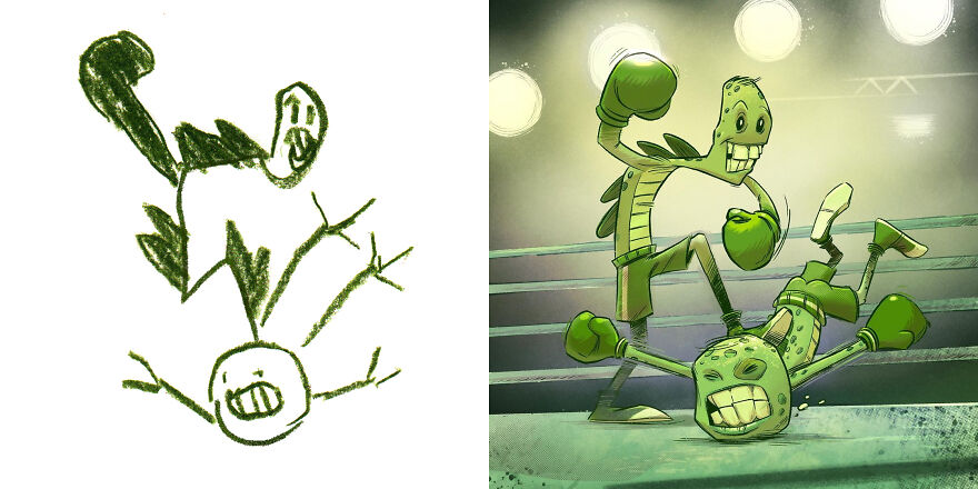 I Created An Account Where Professional Artists Recreate Children’s Monster Drawings Each Week (35 New Pics) I Created An Account Where Professional Artists Recreate Children’s Monster Drawings Each Week (35 New Pics)