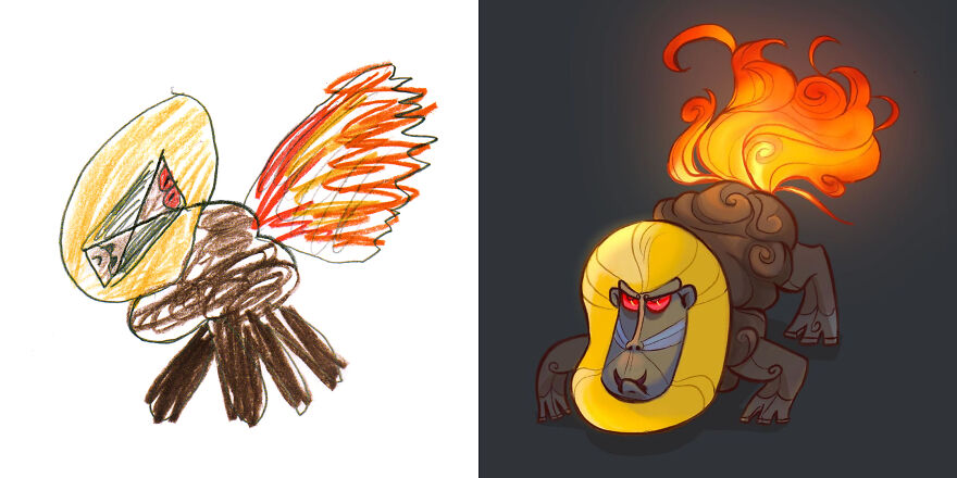 I Created An Account Where Professional Artists Recreate Children’s Monster Drawings Each Week (35 New Pics) I Created An Account Where Professional Artists Recreate Children’s Monster Drawings Each Week (35 New Pics)