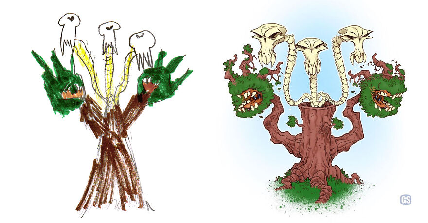 I Created An Account Where Professional Artists Recreate Children’s Monster Drawings Each Week (35 New Pics) I Created An Account Where Professional Artists Recreate Children’s Monster Drawings Each Week (35 New Pics)