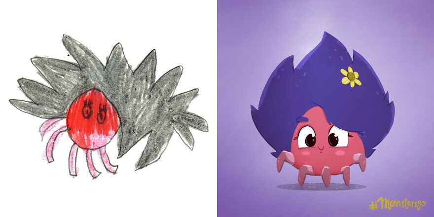 I Created An Account Where Professional Artists Recreate Children’s Monster Drawings Each Week (35 New Pics) I Created An Account Where Professional Artists Recreate Children’s Monster Drawings Each Week (35 New Pics)