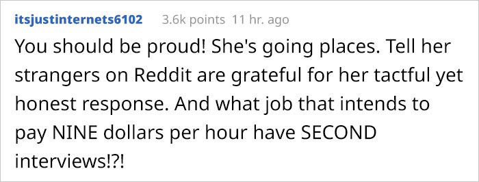 Woman Shares A Lesson She Learnt From Her 19 Y.O. Daughter Who Wouldn’t Settle For A Job Paying Only $9 An Hour Woman Shares A Lesson She Learnt From Her 19 Y.O. Daughter Who Wouldn’t Settle For A Job Paying Only $9 An Hour