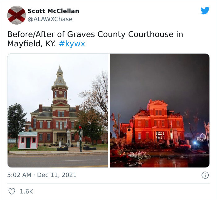 Guy Snaps Eye-Opening Photos Of Mayfield Tornado Aftermath, Goes Viral With 155K Upvotes Guy Snaps Eye-Opening Photos Of Mayfield Tornado Aftermath, Goes Viral With 155K Upvotes