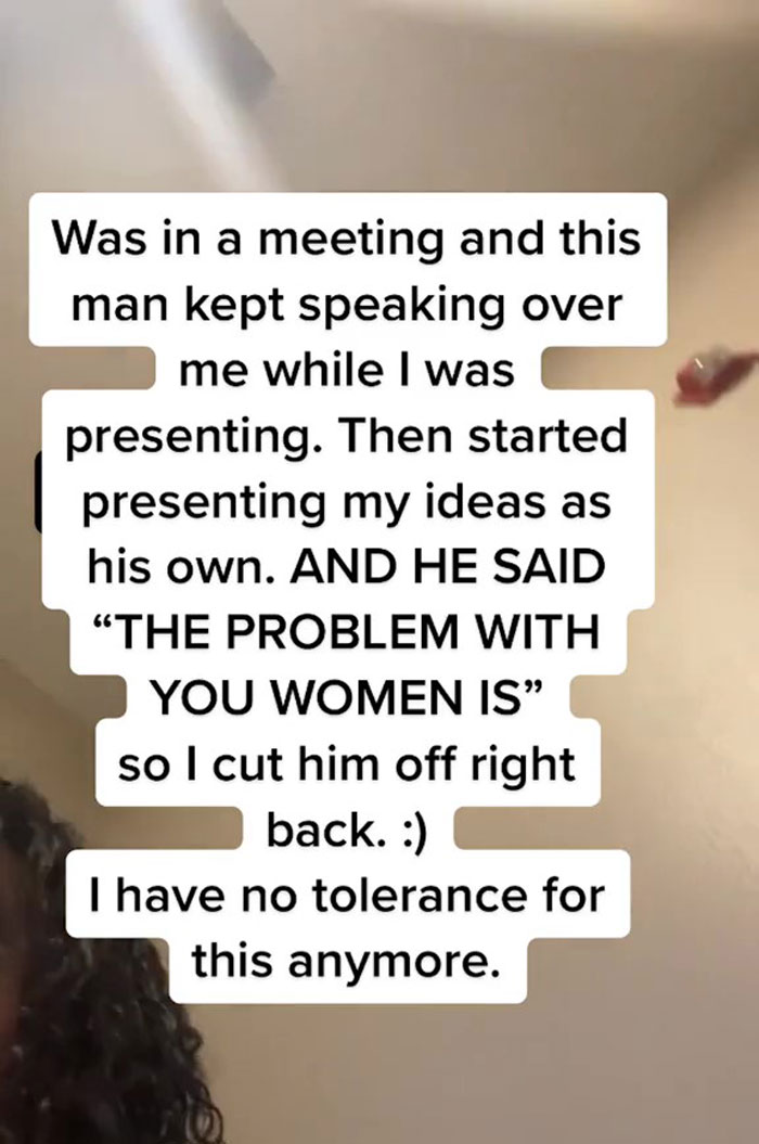 “I’m Actually Not Done Speaking”: 20 Y.O. Woman Goes Viral For Shutting Down A Man Who Kept Interrupting Her During A Meeting “I’m Actually Not Done Speaking”: 20 Y.O. Woman Goes Viral For Shutting Down A Man Who Kept Interrupting Her During A Meeting