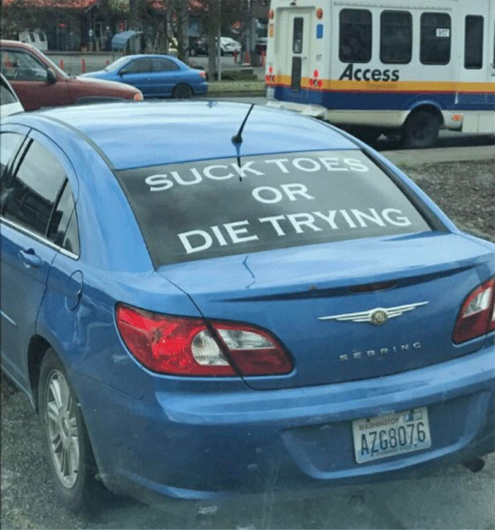 People Couldn’t Resist Taking Photos Of These 41 Most Ridiculous Car Stickers And Sharing Them In This Online Group People Couldn’t Resist Taking Photos Of These 41 Most Ridiculous Car Stickers And Sharing Them In This Online Group
