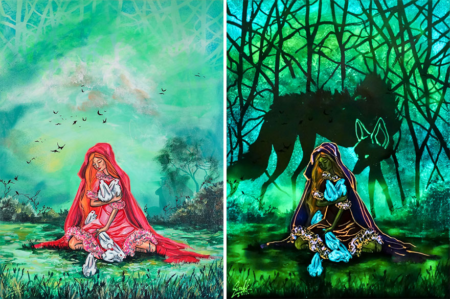 My Glowing Paintings Show Their Hidden Meanings When In The Dark (29 New Pics) My Glowing Paintings Show Their Hidden Meanings When In The Dark (29 New Pics)