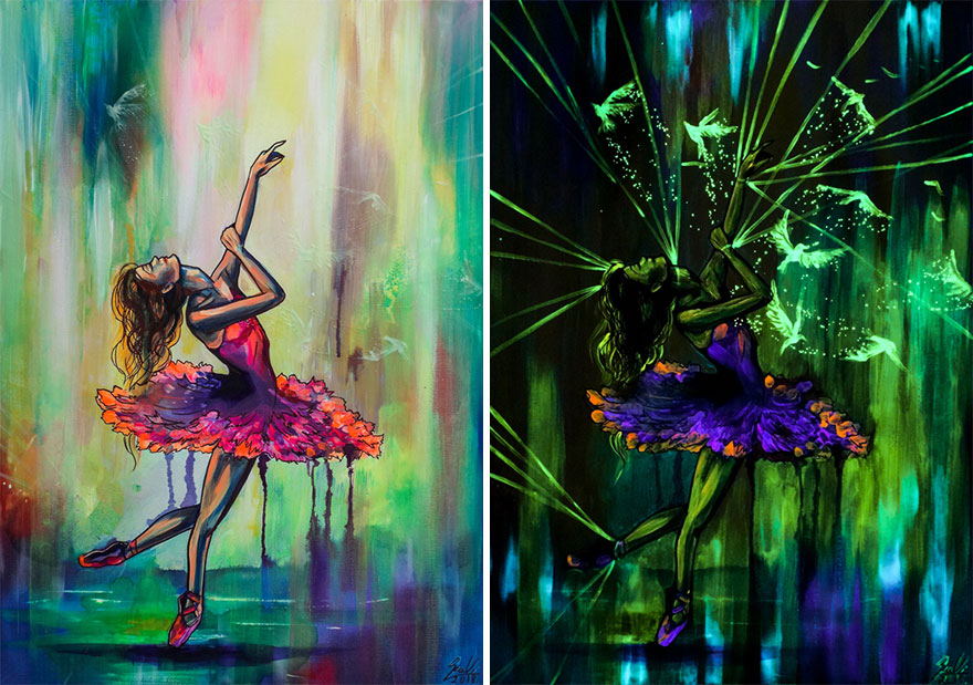 My Glowing Paintings Show Their Hidden Meanings When In The Dark (29 New Pics) My Glowing Paintings Show Their Hidden Meanings When In The Dark (29 New Pics)