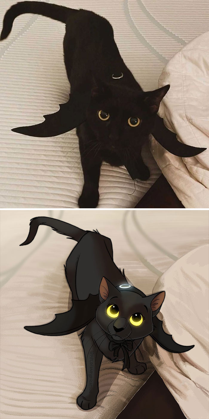 People Send Pics Of Their Pets To This Artist And She Disneyfies Them (30 New Pics) People Send Pics Of Their Pets To This Artist And She Disneyfies Them (30 New Pics)