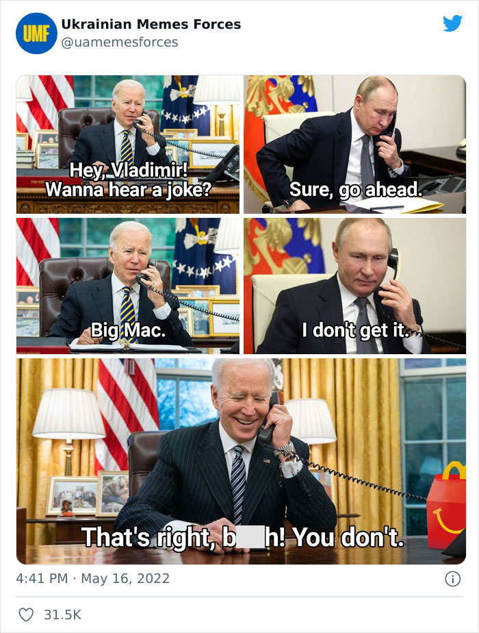 This Twitter Page Is Dedicated To Showing The Truth Of What Is Currently Happening In Ukraine With Memes And Here Are 40 Of The Best Ones This Twitter Page Is Dedicated To Showing The Truth Of What Is Currently Happening In Ukraine With Memes And Here Are 40 Of The Best Ones