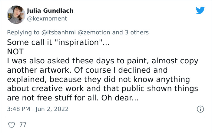 World Famous Photographer Accuses Artist Of Ripping Off Her Work, Is Shocked By His Response