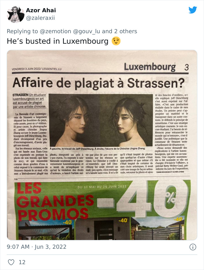 World Famous Photographer Accuses Artist Of Ripping Off Her Work, Is Shocked By His Response