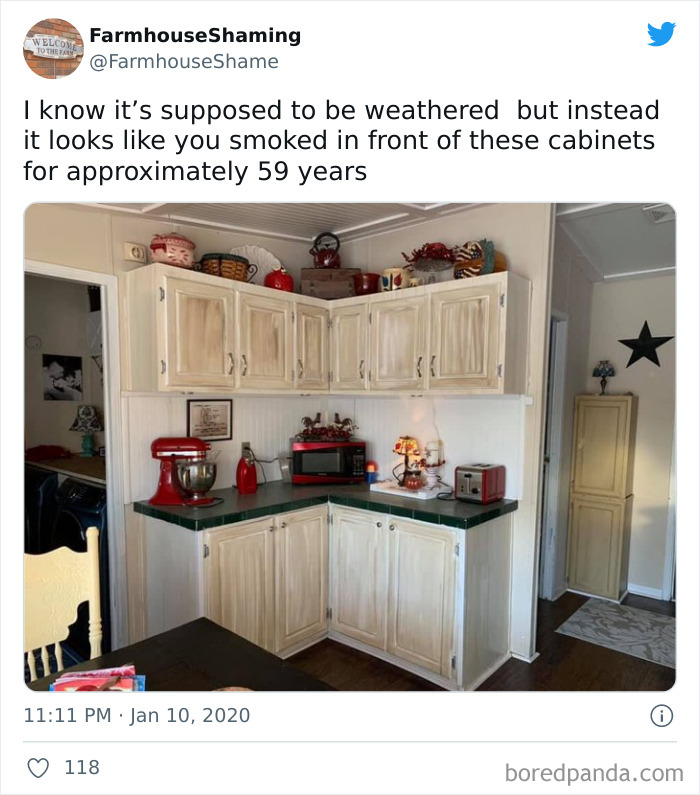 This Twitter Account Is Shaming Homes That Try Too Hard To Come Off As Chic Farmhouses, Here Are 40 Of Its Funniest Pics This Twitter Account Is Shaming Homes That Try Too Hard To Come Off As Chic Farmhouses, Here Are 40 Of Its Funniest Pics