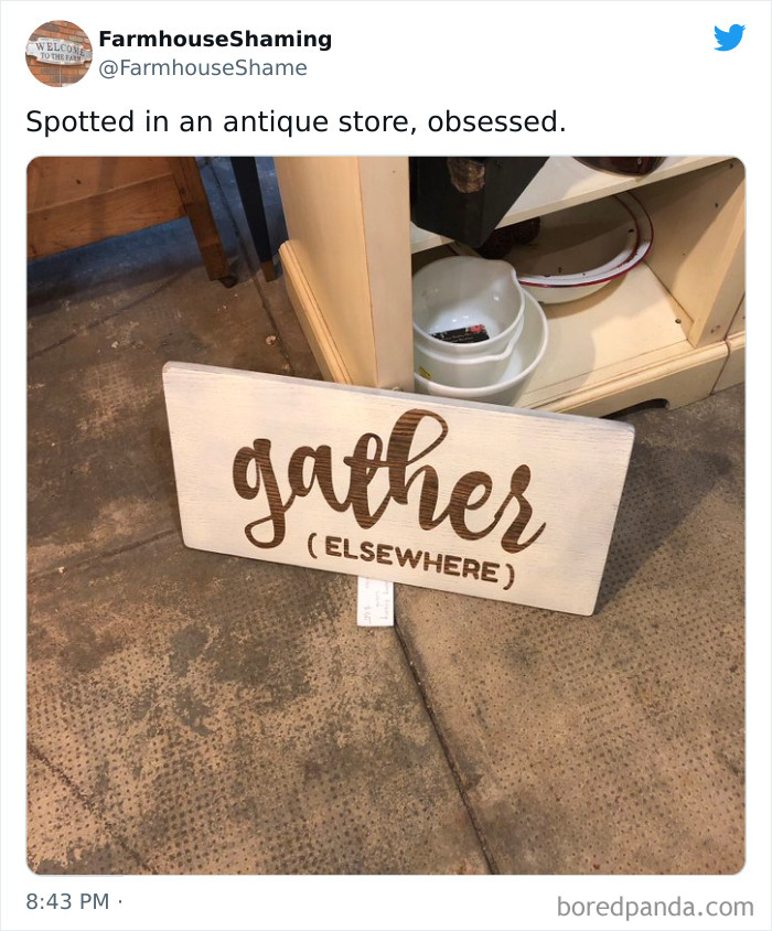 This Twitter Account Is Shaming Homes That Try Too Hard To Come Off As Chic Farmhouses, Here Are 40 Of Its Funniest Pics This Twitter Account Is Shaming Homes That Try Too Hard To Come Off As Chic Farmhouses, Here Are 40 Of Its Funniest Pics