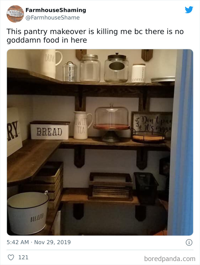 This Twitter Account Is Shaming Homes That Try Too Hard To Come Off As Chic Farmhouses, Here Are 40 Of Its Funniest Pics This Twitter Account Is Shaming Homes That Try Too Hard To Come Off As Chic Farmhouses, Here Are 40 Of Its Funniest Pics