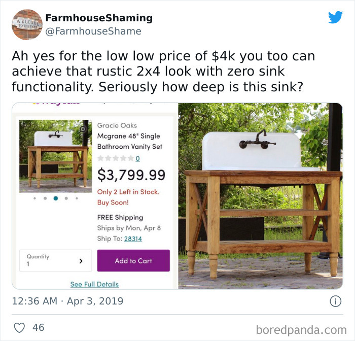 This Twitter Account Is Shaming Homes That Try Too Hard To Come Off As Chic Farmhouses, Here Are 40 Of Its Funniest Pics This Twitter Account Is Shaming Homes That Try Too Hard To Come Off As Chic Farmhouses, Here Are 40 Of Its Funniest Pics