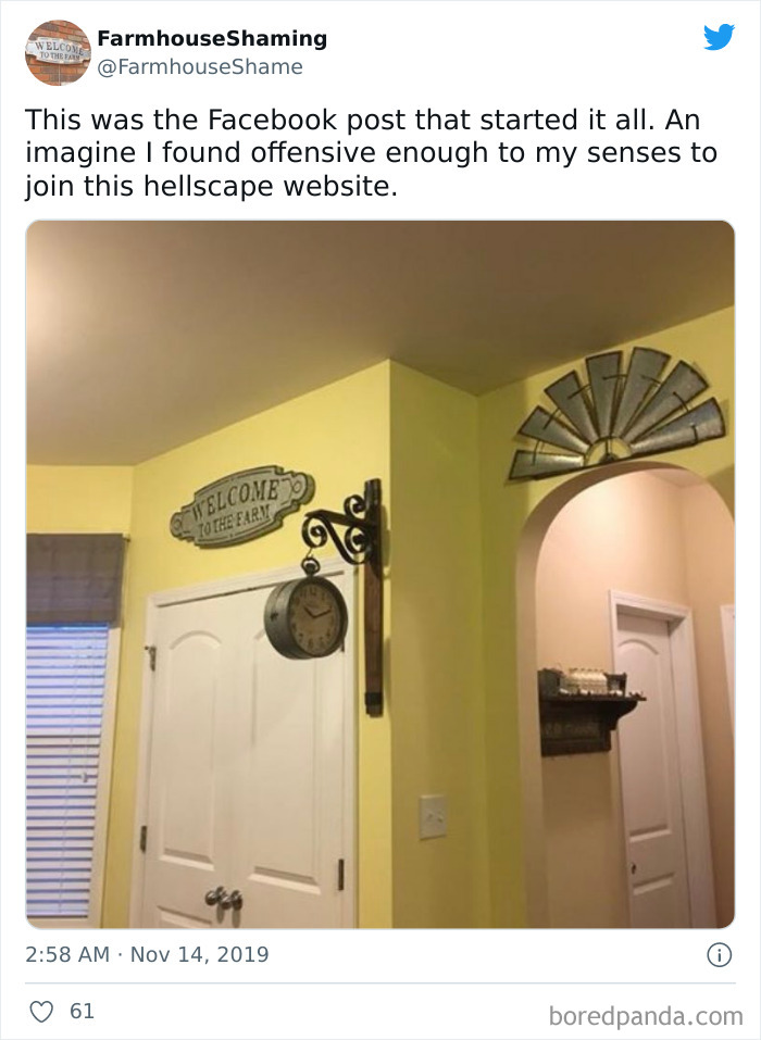 This Twitter Account Is Shaming Homes That Try Too Hard To Come Off As Chic Farmhouses, Here Are 40 Of Its Funniest Pics This Twitter Account Is Shaming Homes That Try Too Hard To Come Off As Chic Farmhouses, Here Are 40 Of Its Funniest Pics